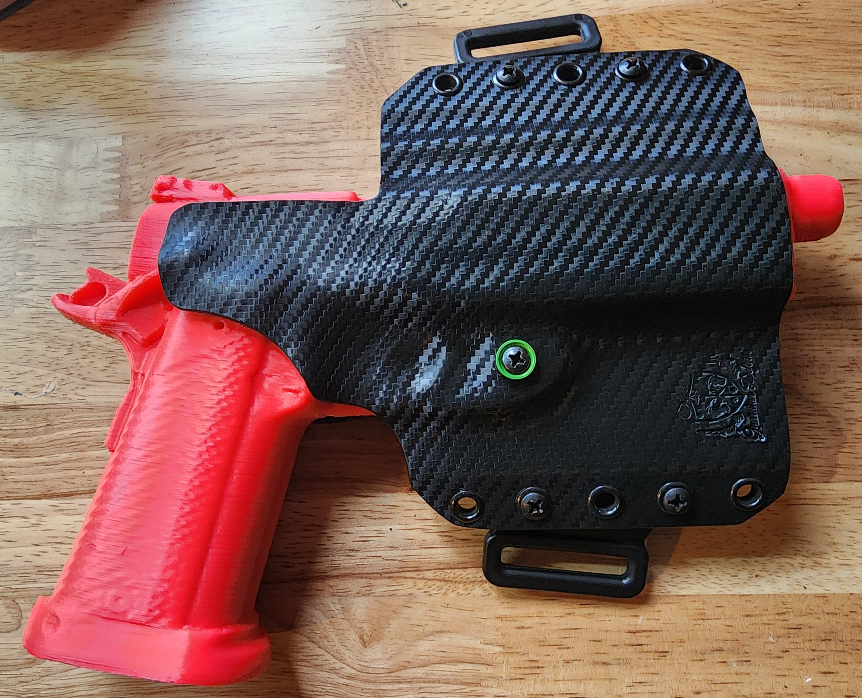 Defender Series OWB Holster, fit for RIA 10mm Tac Ultra HC, or any double-stack .45ACP 1911 model.
